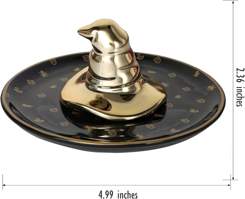 Harry Potter Sorting Hat Ceramic Trinket Tray - 3D Trinket Jewelry Holder, Bracelets Rings Earrings Storage Dish - Image 5