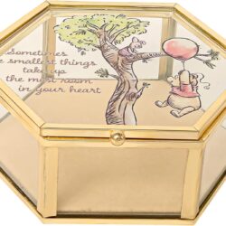 Disney Winnie the Pooh Jewelry Box - Glass Jewelry Case with Pooh and Piglet Design Jewelry Box, Officially Licensed - Image 2