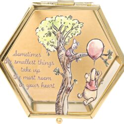 Disney Winnie the Pooh Jewelry Box - Glass Jewelry Case with Pooh and Piglet Design Jewelry Box, Officially Licensed - Image 3