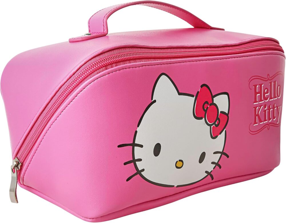 Hello Kitty Travel Makeup Bag Official License, Travel Cosmetic Bag, Sanrio Travel Pink Makeup Bag