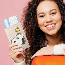 Peanuts Snoopy Passport Cover Official License, Snoopy and Woodstock Passport Holder for Travel, Snoopy Gifts - Image 3