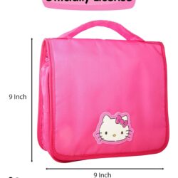 Hello Kitty Travel Toiletry Bag, Hanging Toiletry Bag Pink, Makeup Bag, Sanrio Travel Official License - Image 6