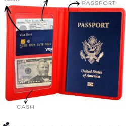 Disney Mickey & Minnie Mouse Passport Holder - Officially Licensed Passport Holder for Women - Travel Essentials for Women - Image 2