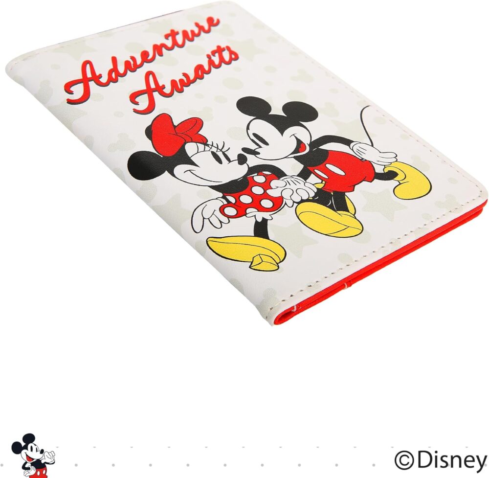 Disney Mickey & Minnie Mouse Passport Holder - Officially Licensed Passport Holder for Women - Travel Essentials for Women - Image 5