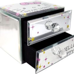 Jacmel Sanrio Hello Kitty Star Bright Mirror Glass Jewelry Box - Officially Licensed Hello Kitty Jewelry Organizer - Image 7