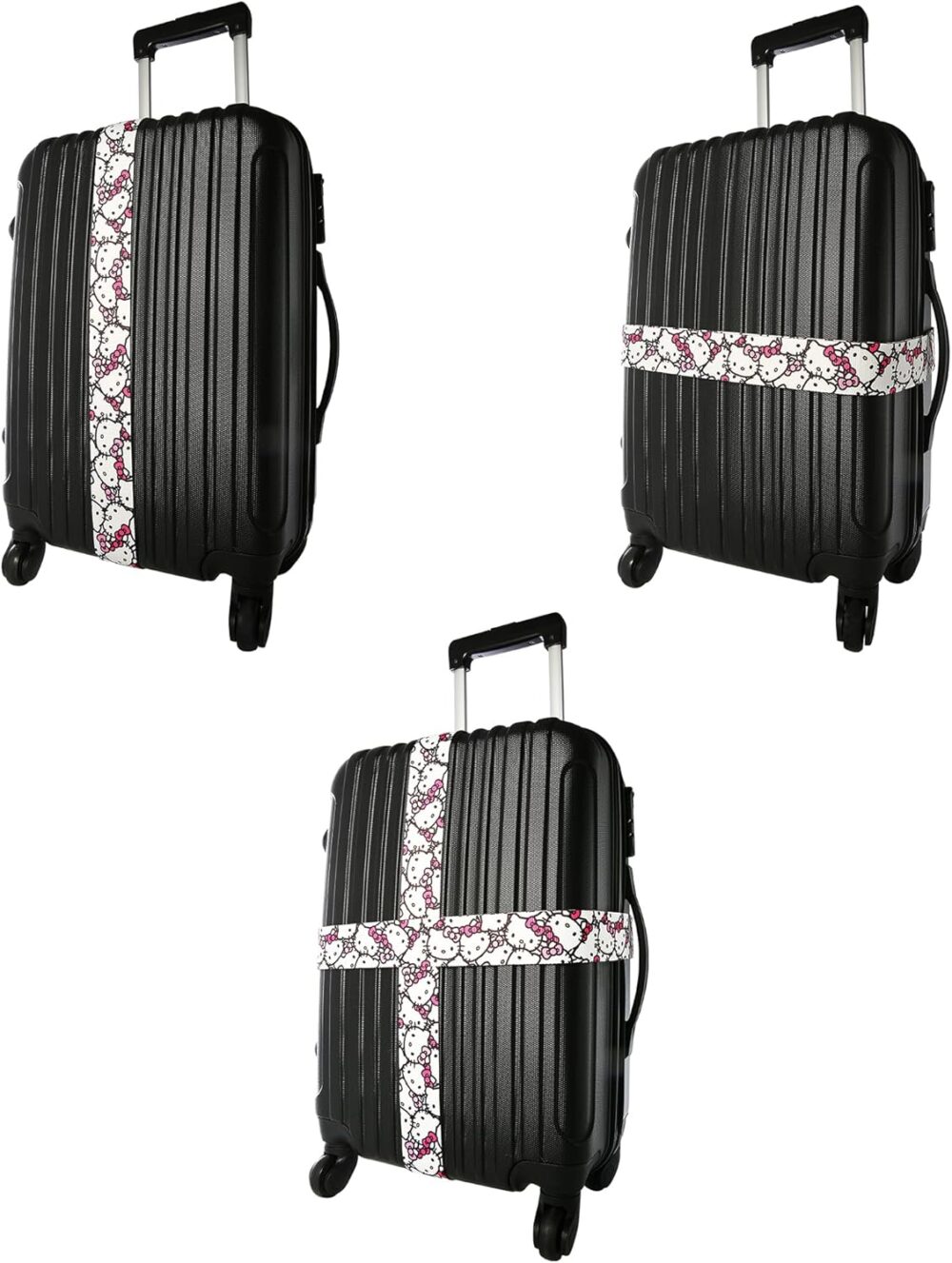 Sanrio Hello Kitty Luggage Strap 2-Piece Set Officially Licensed, Adjustable Luggage Straps from 30'' to 72'' - Image 4