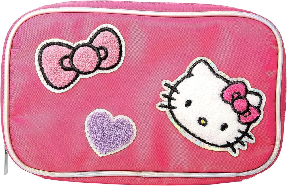 Sanrio Hello Kitty Nylon Jewelry Holder Organizer with Zip Closure - Officially Licensed Hello Kitty Jewelry Travel Organizer