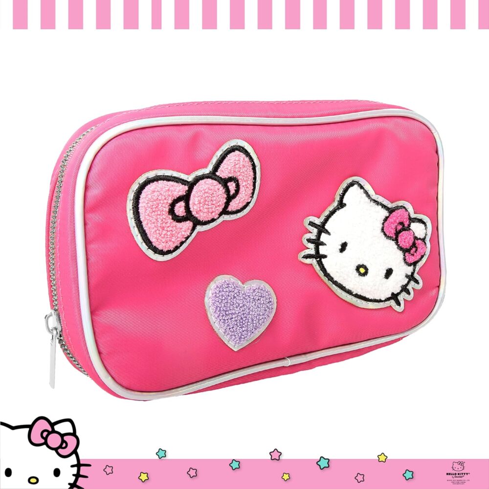 Sanrio Hello Kitty Nylon Jewelry Holder Organizer with Zip Closure - Officially Licensed Hello Kitty Jewelry Travel Organizer - Image 5