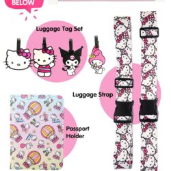 Hello Kitty Travel Pouch 3-Pack Official License, Zipper Pouch Set of 3 in Different Sizes, Makeup Bag - Image 6
