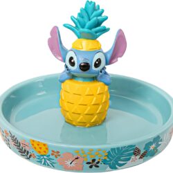 Disney Lilo & Stitch Ring Holder Jewelry Dish - Resin 3D Stitch Ring Dish - Official License Jewelry Tray for Engagement Ring