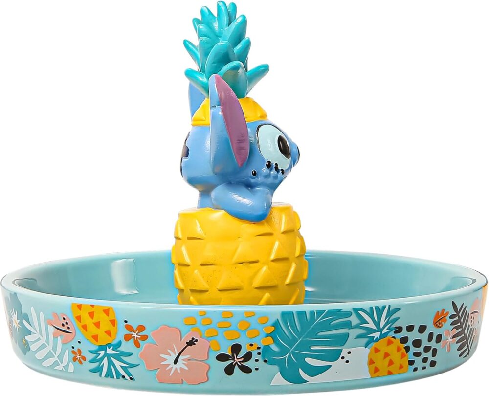 Disney Lilo & Stitch Ring Holder Jewelry Dish - Resin 3D Stitch Ring Dish - Official License Jewelry Tray for Engagement Ring - Image 3