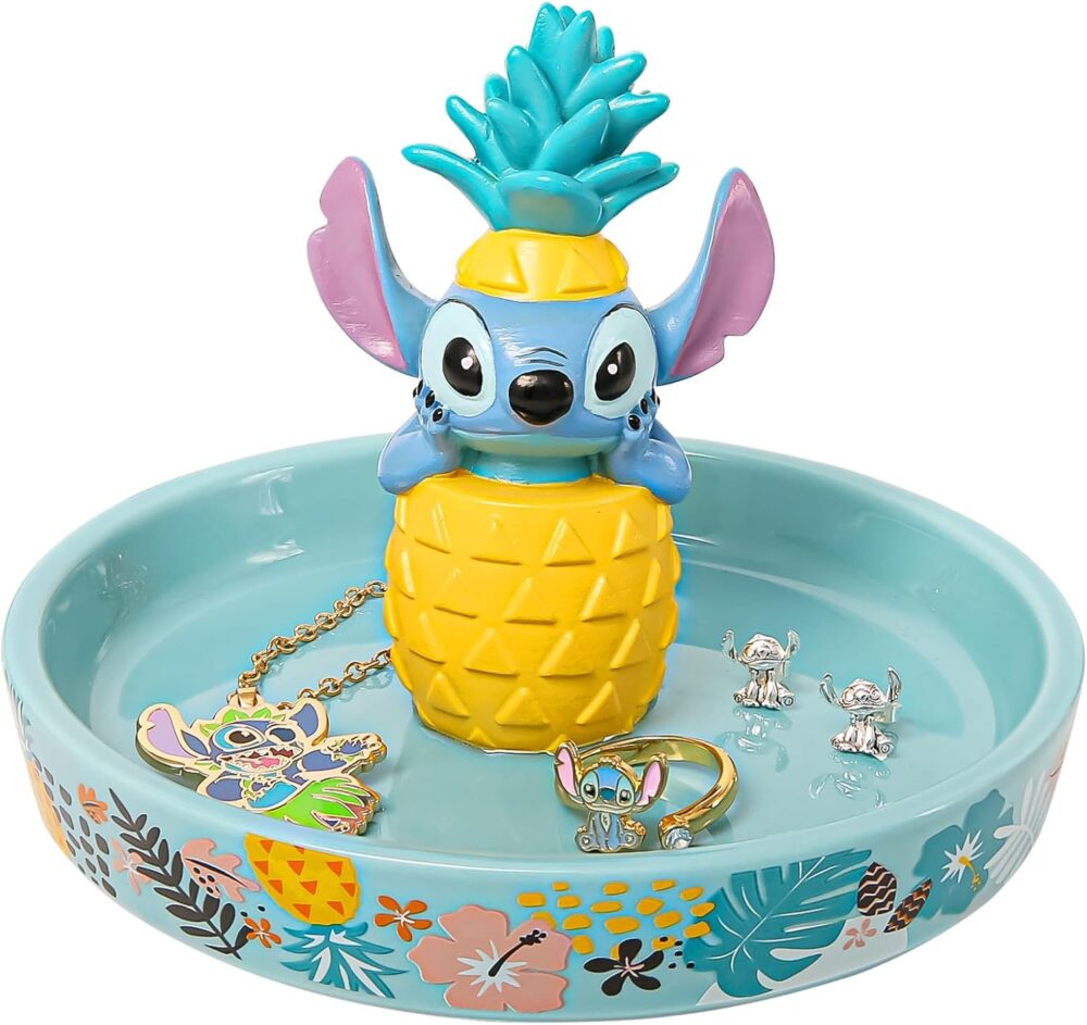 Disney Lilo & Stitch Ring Holder Jewelry Dish - Resin 3D Stitch Ring Dish - Official License Jewelry Tray for Engagement Ring - Image 4