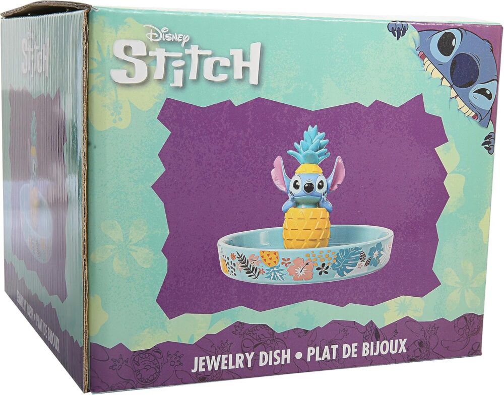 Disney Lilo & Stitch Ring Holder Jewelry Dish - Resin 3D Stitch Ring Dish - Official License Jewelry Tray for Engagement Ring - Image 7