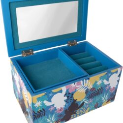 Disney Lilo and Stitch My Happy Place Silk Screen Print Blue Jewelry Box Jewelry Organizer, Officially Licensed - Image 4
