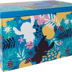 Disney Lilo and Stitch My Happy Place Silk Screen Print Blue Jewelry Box Jewelry Organizer, Officially Licensed - Image 6