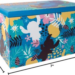 Disney Lilo and Stitch My Happy Place Silk Screen Print Blue Jewelry Box Jewelry Organizer, Officially Licensed - Image 8