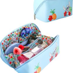 Disney Stitch Makeup Bag Official License, Travel Cosmetic Bag, Makeup Bag for Travel, Accessories