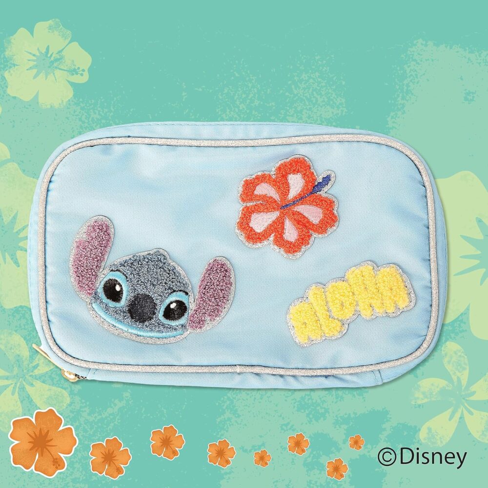 Disney Stitch Nylon Jewelry Holder Organizer with Zip Closure - Officially Licensed Jewelry Travel Organizer - Image 4