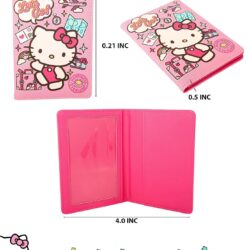 Hello Kitty Passport Holder and Luggage Tag Set Official License, Sanrio Passport Cover and Bag Tag - Image 6