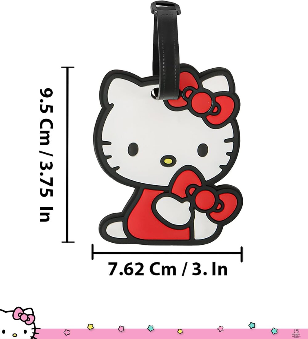 Hello Kitty Passport Holder and Luggage Tag Set Official License, Sanrio Passport Cover and Bag Tag - Image 7