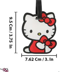 Hello Kitty Passport Holder and Luggage Tag Set Official License, Sanrio Passport Cover and Bag Tag - Image 7
