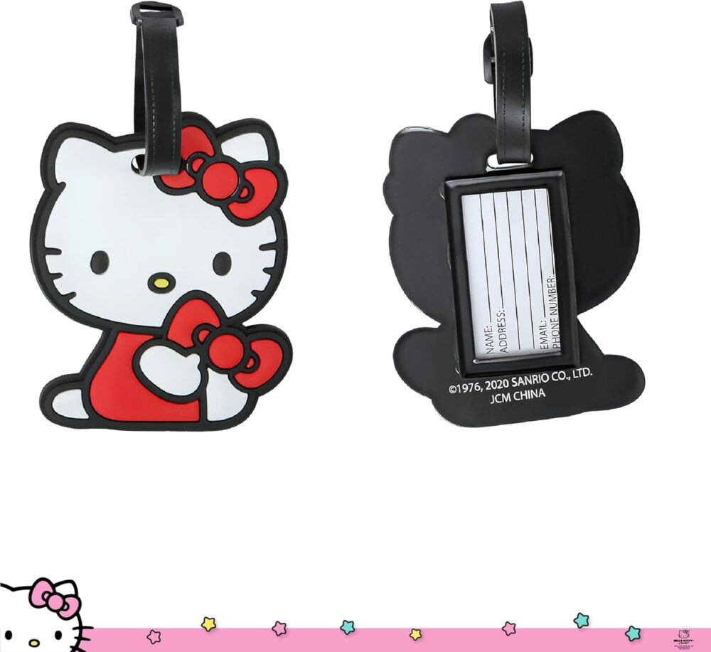 Hello Kitty Passport Holder and Luggage Tag Set Official License, Sanrio Passport Cover and Bag Tag - Image 9