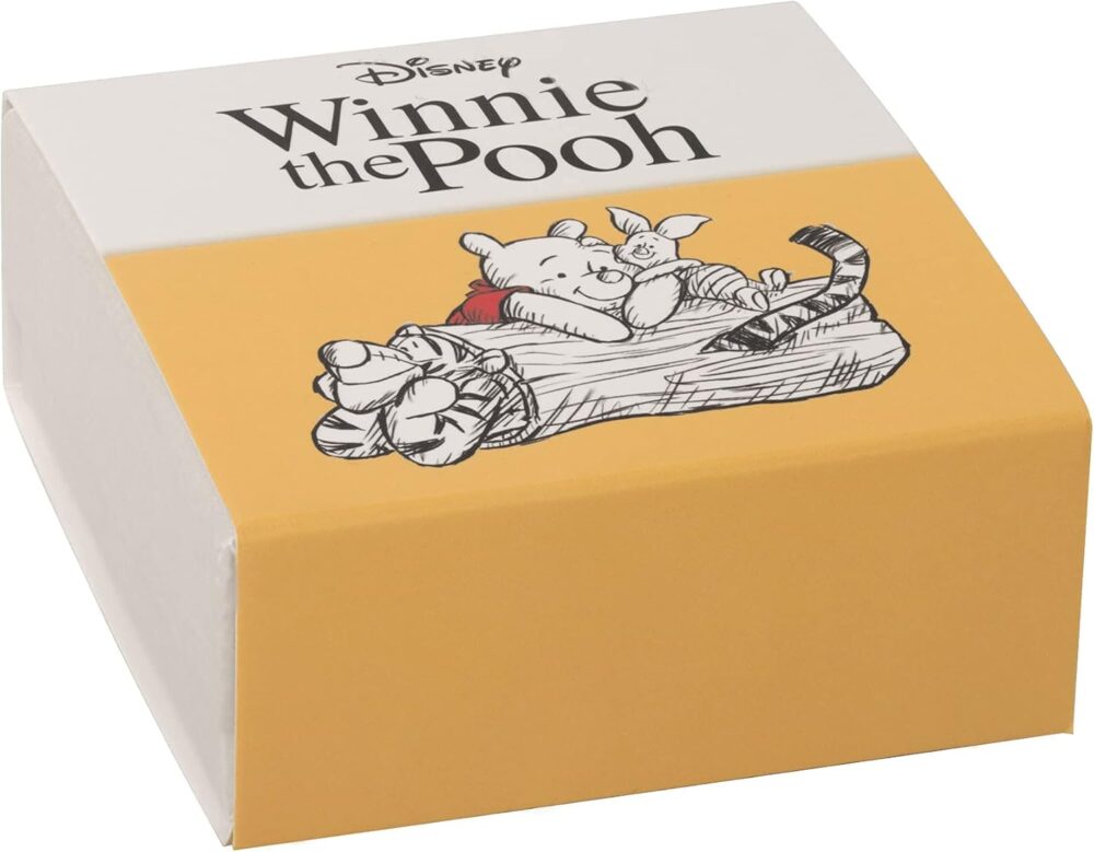 Disney Winnie the Pooh Womens Flash Plated Gold Drop Earrings and Ceramic Jewelry Tray Bundle - Image 9