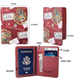 Harry Potter Travel 3-Piece Set with Hogwarts Express Passport Holder, Luggage Strap, and Hogwarts Bag Tag Official License - Image 3