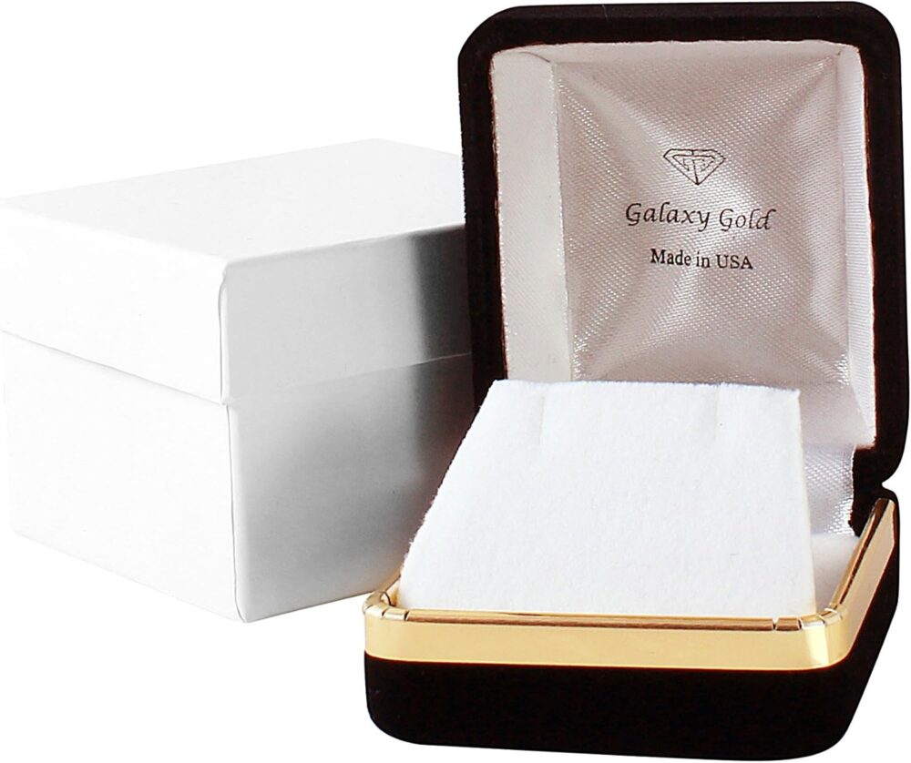 Galaxy Gold GG 14K Yellow, White, Rose Gold 4.65 carat Teardrop Natural Sapphire Pendant Necklace - Image 5