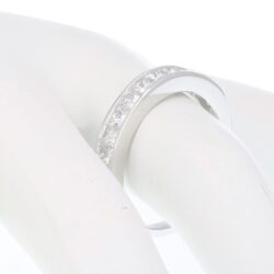 1 carat (ctw) Diamond Wedding Anniversary Band for Women, Half Eternity Princess Cut Diamond Engagement Ring in 14K White Gold Channel Set 1 cttw, Size 4.5-10 - Image 5