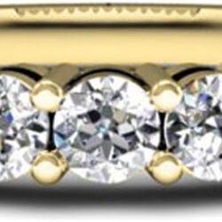Dazzlingrock Collection 0.50 Cttw 18K Solid Gold Round White Diamond Womens 7 Stone Bridal Wedding Band Anniversary Ring - Image 2