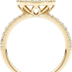 1/2 Carat Lab Grown Diamond and 2 Carat Moissanite Engagement Ring for Women in 14k White/Yellow/Rose Gold (D-E, VS, cttw) Wedding Ring Size 5.5 to 8 (10) - Image 5