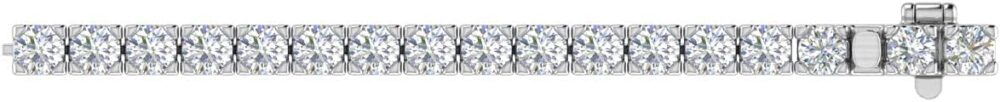 2 to 7 Carat Diamond Tennis Bracelet in 14K Gold (7 Inch) - IGI Certified (I1-I2 Clarity) - Image 2