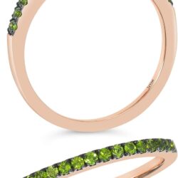 Gemstone Stackable Band Ring for Women in 14k Gold Anniversary Promise Wedding Band Ring Size 6 to 8 by LeVian