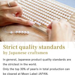 Japanese 7.0mm Akoya Cultured Pearl with Diamond Pendant Necklace for Women with 18K Yellow Gold | Classy Design Excellent Gift | Pearl Necklace - Image 9