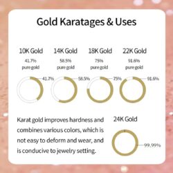 Solid 14k Real Yellow Gold Bridal Sets Engagement Ring for Women 4.74 CTTW Moissanite Gold Wedding Ring Set Jewelry D Color Lab Created Simulated Round Diamond Ring - Image 5