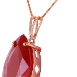 Galaxy Gold GG 5 ct s14k Solid White Yellow Rose Gold Born A Lioness Ruby Pendant Necklace 4295 - Image 2