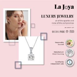 Certified Lab Grown Diamond Necklaces For Women | 1/4-1 Carat Solid 14k Gold Diamond Necklace Accompanied By Adjustable Real Gold Chain | Sparkling GH VS/SI Diamond Jewelry for Women - Image 2