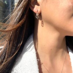 Le Vian 1/3 Carat White and Chocolate Diamond Dangle Drop Earrings for Women I 14k Rose Gold Earrings for Her (Fancy Brown/G-H, VS2-SI1, cttw) Chocolatier Spiral with Push Backs - Image 3