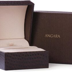 Angara Natural Bezel-Set Round Ruby Solitaire Pendant in 14K Solid Gold/Platinum | July Birthstone, Birthday, Engagement, Anniversary, Wedding Jewelry Gift for Women - Image 5