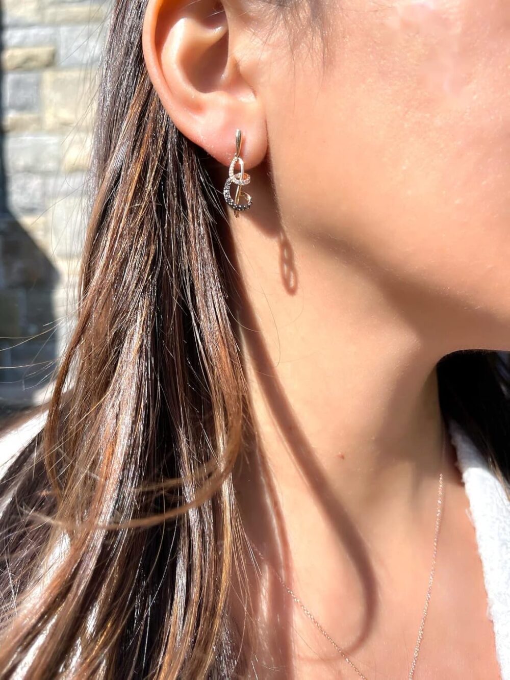Le Vian 1/3 Carat White and Chocolate Diamond Dangle Drop Earrings for Women I 14k Rose Gold Earrings for Her (Fancy Brown/G-H, VS2-SI1, cttw) Chocolatier Spiral with Push Backs - Image 4