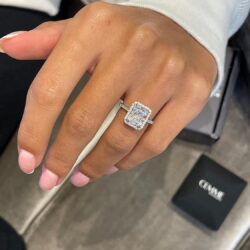 3 Carat Radiant Cut Moissanite Engagement Statement Wedding Band Ring for Women in 14k White Gold (G-H, VVS, 3.35 CTW) Anniversary Promise Ring Size 4.5 to 11 - Image 2