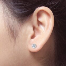 1/4 to 2 Carat Lab Grown Diamond Round Stud Earrings in 14k Gold (E-F, SI1-SI2, cttw), 4-Prong Basket Screw Back by Diamond Wish - Image 3