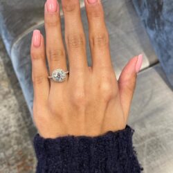 1/2 Carat Lab Grown Diamond and 2 Carat Moissanite Engagement Ring for Women in 14k White/Yellow/Rose Gold (D-E, VS, cttw) Wedding Ring Size 5.5 to 8 (10) - Image 8