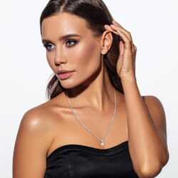 1/2 to 3 Carat Solitaire Diamond Necklaces for Women | Round Cut Lab Grown Diamond | 14K White Gold Pendant | Fine Jewelry for Her | Timeless Design | Gift Box Included - Image 2