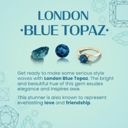 Angara Natural Classic Cushion London Blue Topaz Solitaire Ring in Silver / 14K Solid Gold/Platinum | November Birthstone, Birthday, Engagement, Anniversary, Wedding Jewelry Gift for Women - Image 6