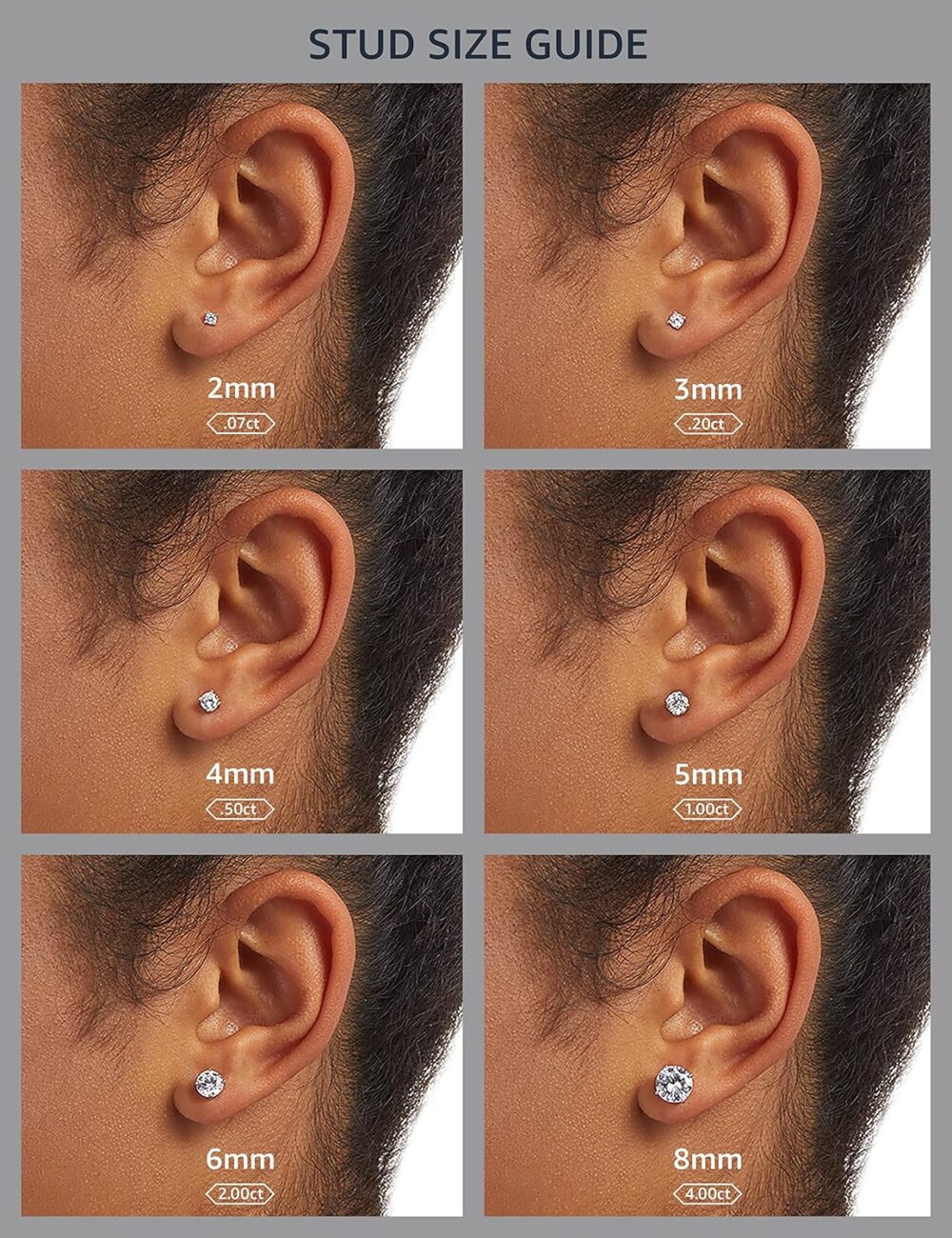 Amazon Essentials Certified 14k Gold Diamond with Screw Back and Post Stud Earrings (J-K Color, I1-I2 Clarity) (previously Amazon Collection) - Image 4