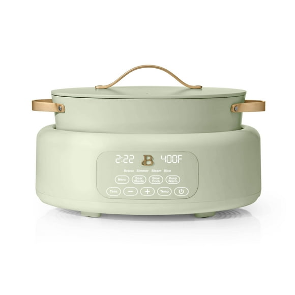 Beautiful 10 in 1, 6 Qt Electric Multi-Cooker, Sage Green by Drew Barrymore